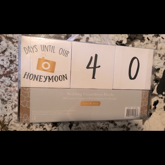 Wedding/Honeymoon/Bachelorette Countdown Blocks - Picture 2 of 5